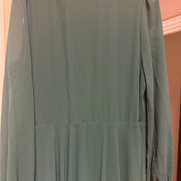 Lulu's Deep Emerald Wrap Maxi Dress - Picture 9 of 9